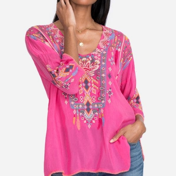 Johnny Was Rangoon Blouse Size XS New With Tags - Picture 4 of 4